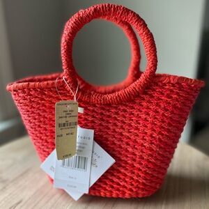 SENSI STUDIO Mini Mini Canasta Handbag in Orange, NWT